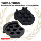 TAMA TIBS4 Drum Practice Tool Iso-Base Sound Reduction Pad Set - Rubber Pad Stand Hi-hat Drum Original Asli
