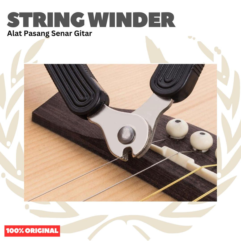Pemotong Senar Pemutar Senar dan Pencabut Pin 3 in 1 - String Winder