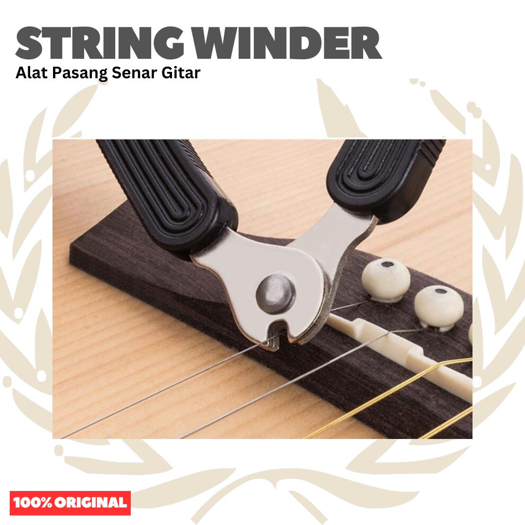 Pemotong Senar Pemutar Senar dan Pencabut Pin 3 in 1 - String Winder
