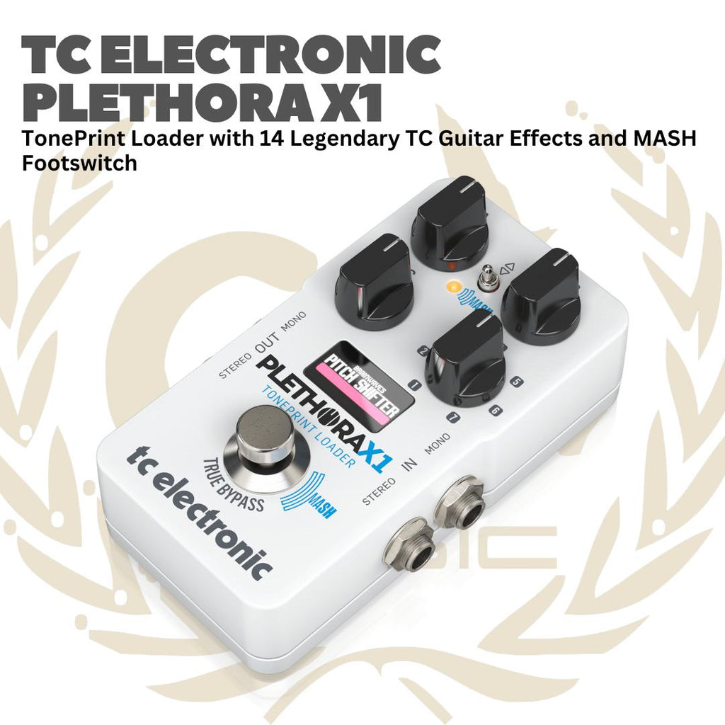 TC ELECTRONIC PLETHORA X1 TONEPRINT LOADER FOOTSWITCH GUITAR EFFECT - EFEK GITAR BASS PEDAL