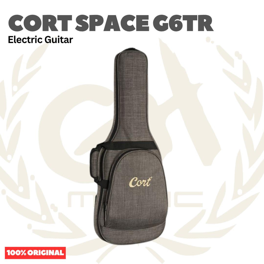 Cort Space G6TR Headless HSS Electric Guitar w/Case - Gitar Listrik Elektrik