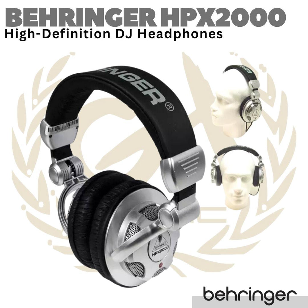 BEHRINGER HPX2000 High Definition DJ Studio Heaphones Monitor