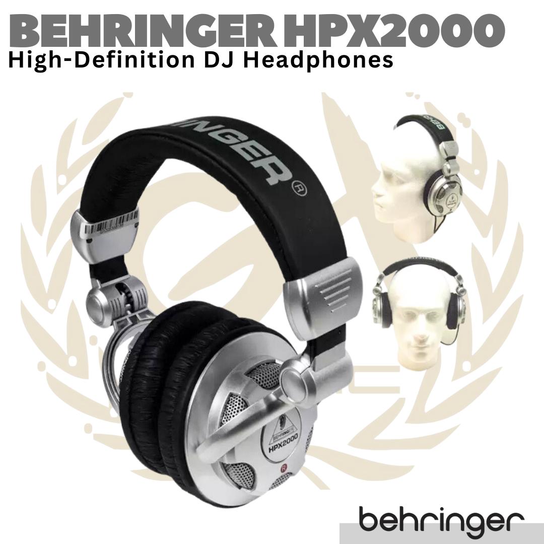 BEHRINGER HPX2000 High Definition DJ Studio Heaphones Monitor