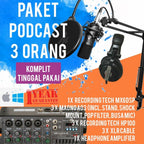 RECORDING TECH MX6DSP PLUS MAONO A03, PODCAST 3 ORANG KOMPLIT