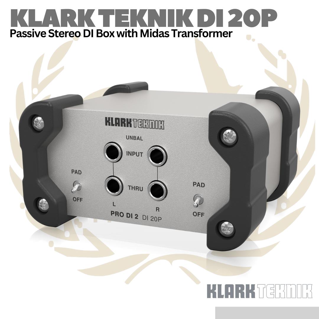 Klark Teknik DI 20P 2-ch Passive Direct Box with Midas Transformer