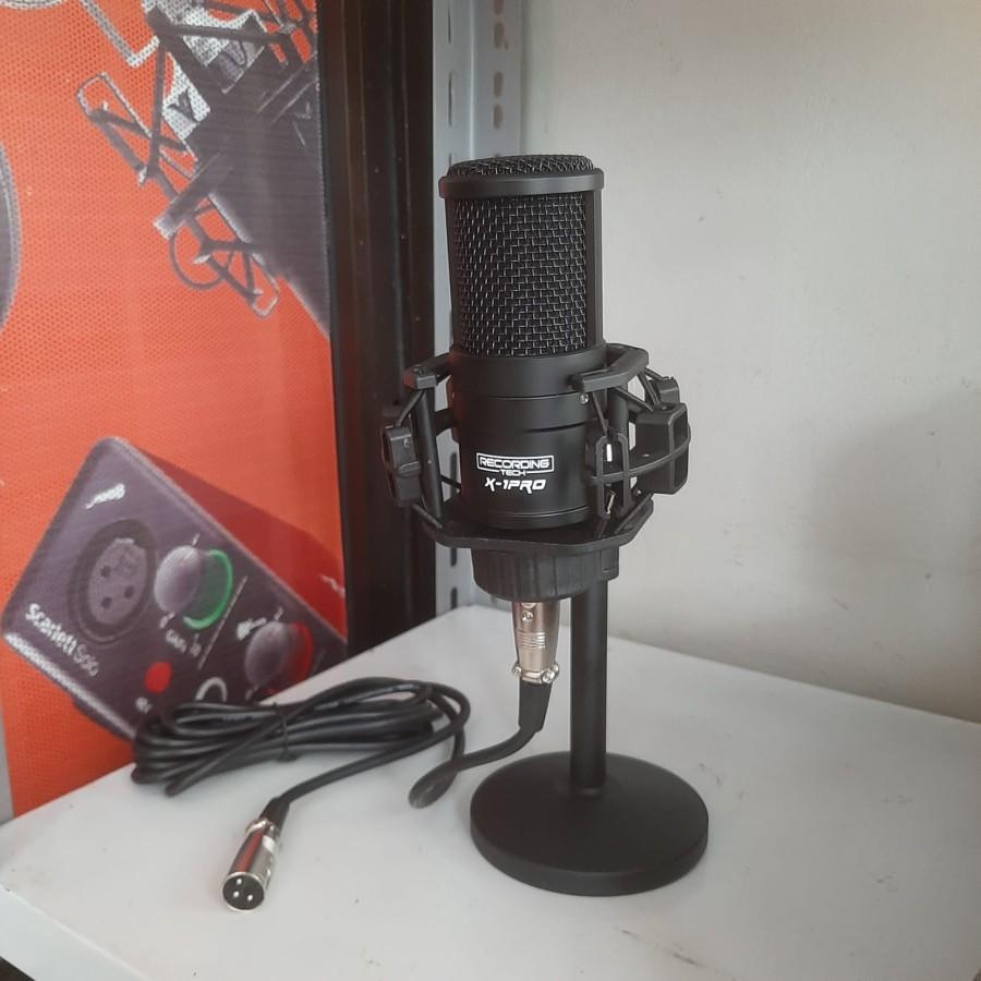 MIC RECORDING TECH X1 PRO CONDENSER MICROPHONE RECORDING ZOOM PODCAST ASMR - RT X-1 PRO