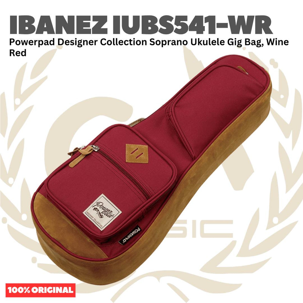 Ibanez IUBS541 Powerpad Designer Collection Gig Bag for Soprano Ukulele - Tas Ukulele Soprano Original Asli