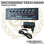 Recording Tech H800 - 8 Channel Stereo Headphone Amplifier Splitter