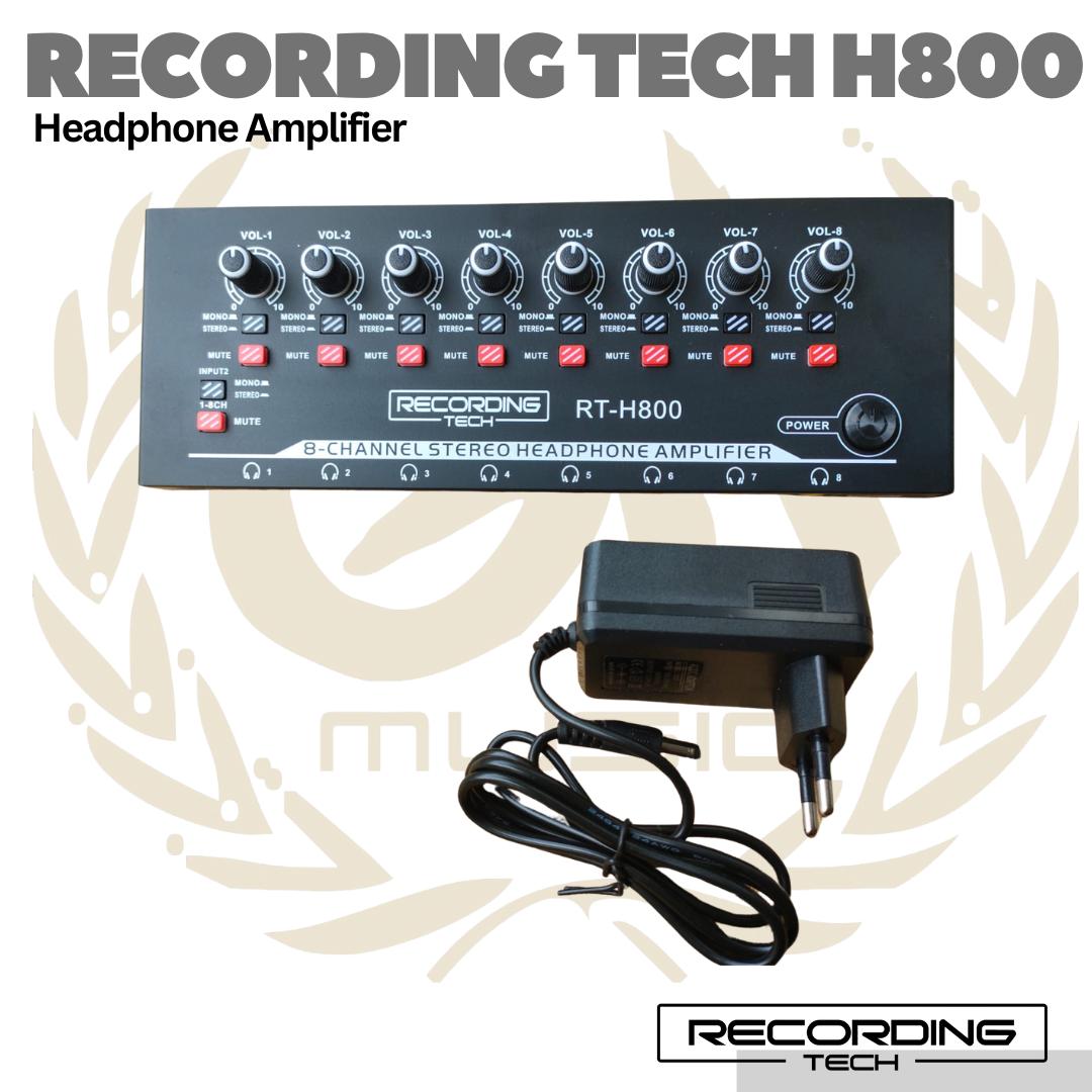 Recording Tech H800 - 8 Channel Stereo Headphone Amplifier Splitter