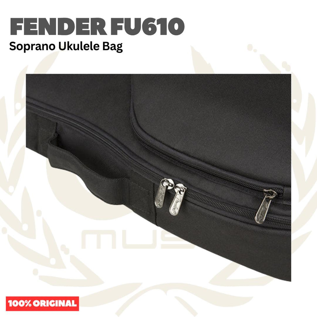 Fender FU610 Soprano Ukulele Bag - Tas Case Ukulele Sopran