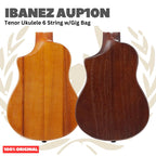 Ibanez AUP10N Tenor Ukulele 6 String w/Gig Bag - Gitar Lele