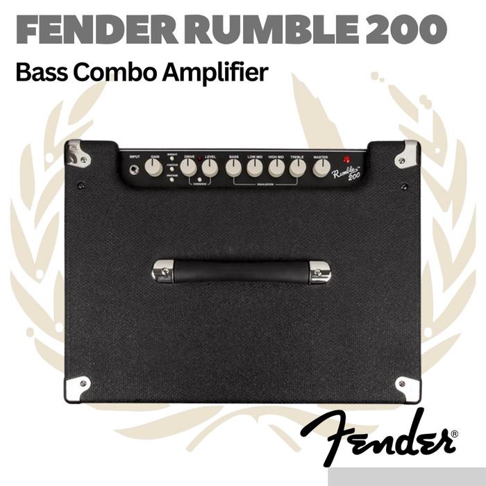 Fender Rumble 200 V3 Bass Combo Amplifier - Ampli Bass Elektrik