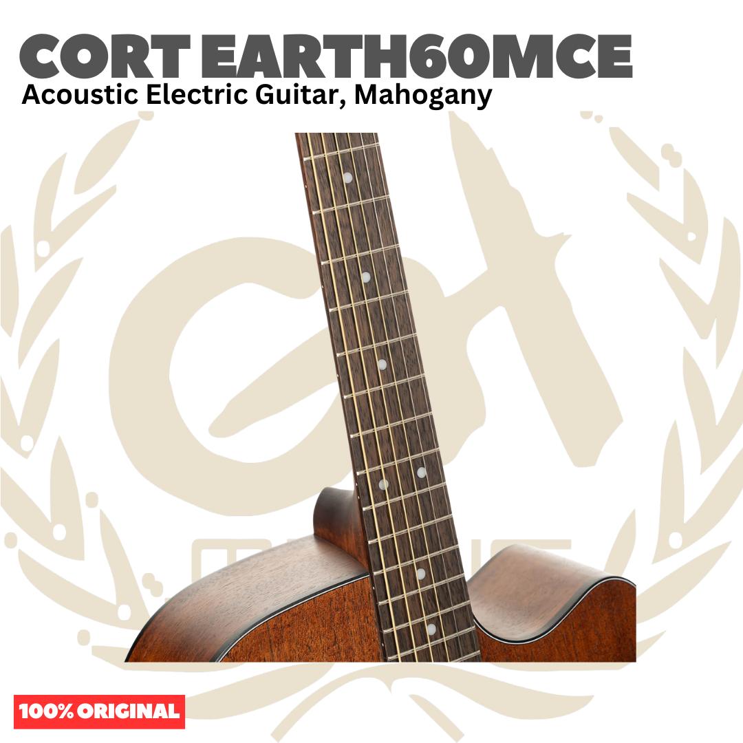 Cort Earth 60 MCE Acoustic Electric Guitar - Gitar Akustik Elektrik Earth60MCE | Earth 60MCE Original Asli