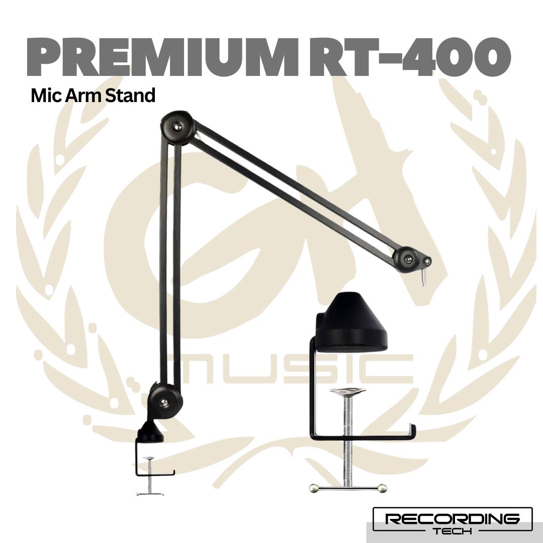 RECORDING TECH PREMIUM RT400, PROFESSIONAL MICROPHONE ARM STAND