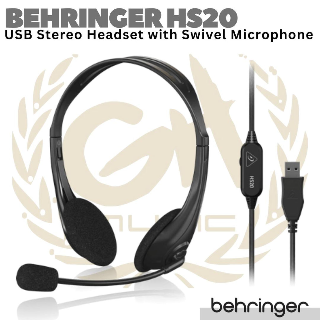 BEHRINGER HS20 Stereo USB Headset With Microphone | Headphone