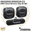 MAONO WM820 C2 DUAL WIRELESS CLIP ON MIC - USB C CONNECTION