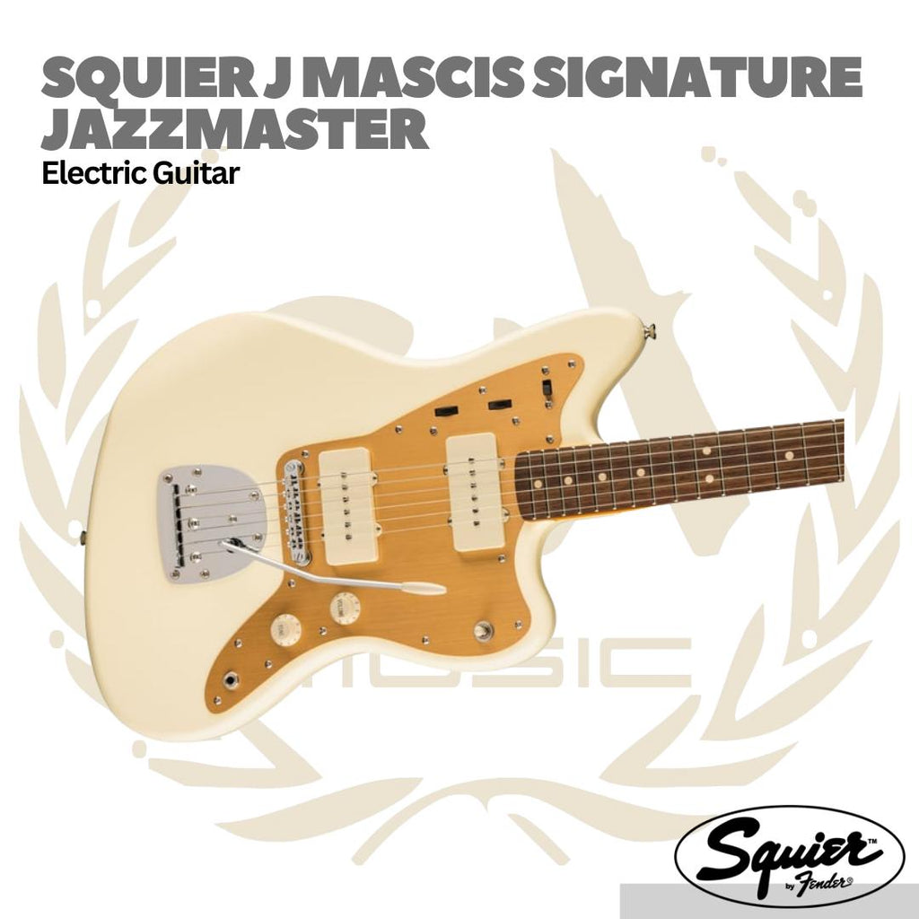 Squier J Mascis Signature Jazzmaster Electric Guitar Laurel FB - Gitar Elektrik