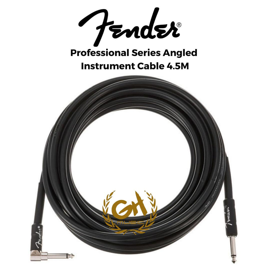 Fender Professional Series Angled Kabel Instrumen 4,5M Black