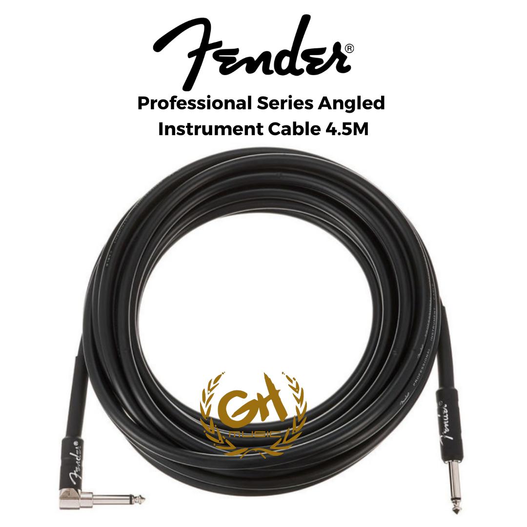 Fender Professional Series Angled Kabel Instrumen 4,5M Black