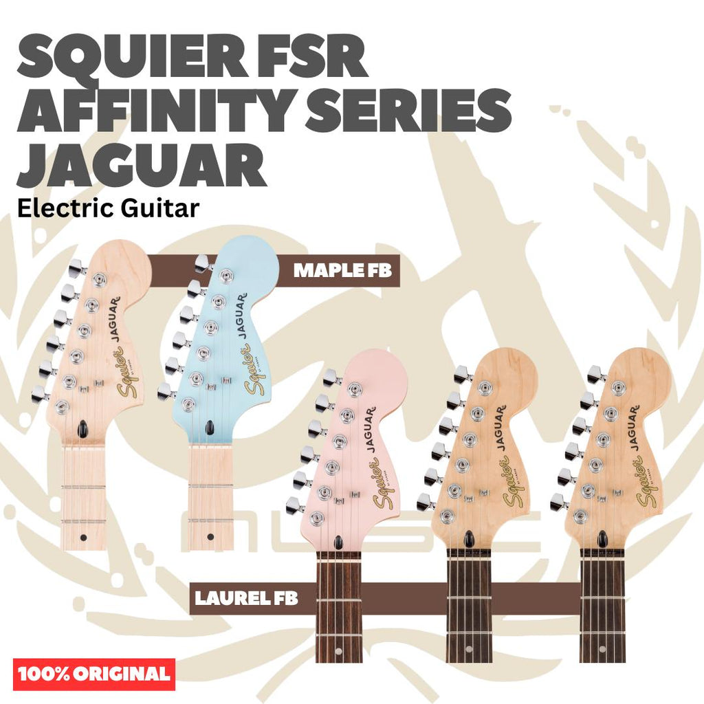 SQUIER FSR Affinity Series Jaguar Electric Guitar - Gitar Listrik Elektrik Original Asli