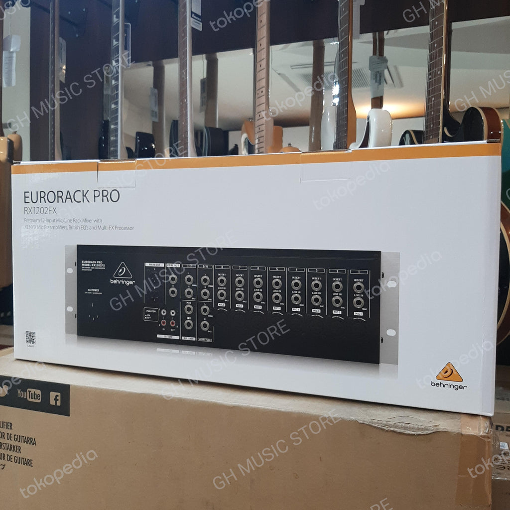 BEHRINGER EURORACK PRO RX1202FX V2 12 Channel | Mixer Multi FX RX1202