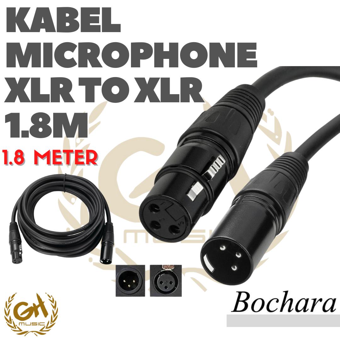 KABEL MICROPHONE BOCHARA XLR TO XLR 1.8M
