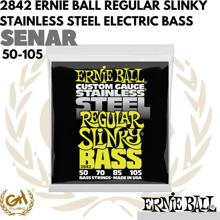 ERNIE BALL REGULAR SLINKY 2842 ELECTRIC BASS STRINGS,50-105