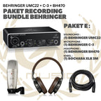 PAKET RECORDING BUNDLE BEHRINGER - PAKET REKAMAN ALL BEHRINGER