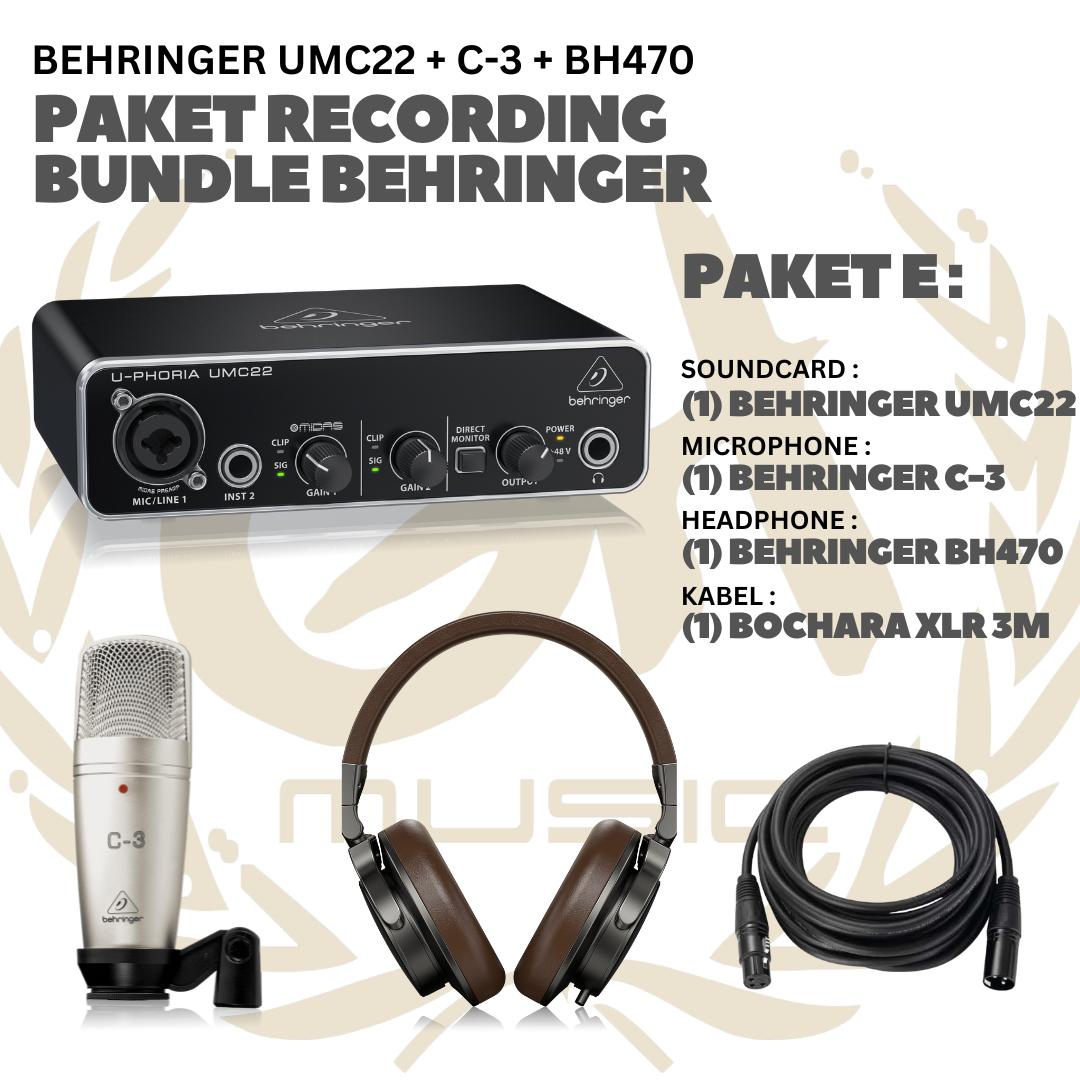 PAKET RECORDING BUNDLE BEHRINGER - PAKET REKAMAN ALL BEHRINGER