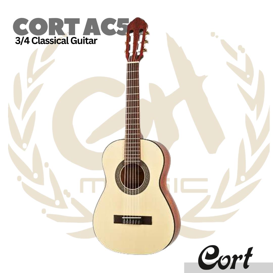 CORT AC50 1/2 Junior Acoustic Classic Nylon Guitar | Gitar Nilon