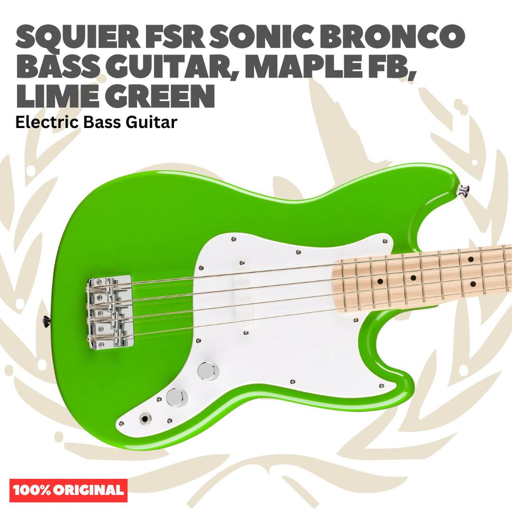 Squier FSR Sonic Bronco Bass Guitar - Bass Listrik Gitar Bass Elektrik Short Scale Original Asli