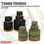 Tama TDSS52K Powerpad Designer Drum Bag Set for 5pc Drum Kit with 22inch BD - Tas Drum