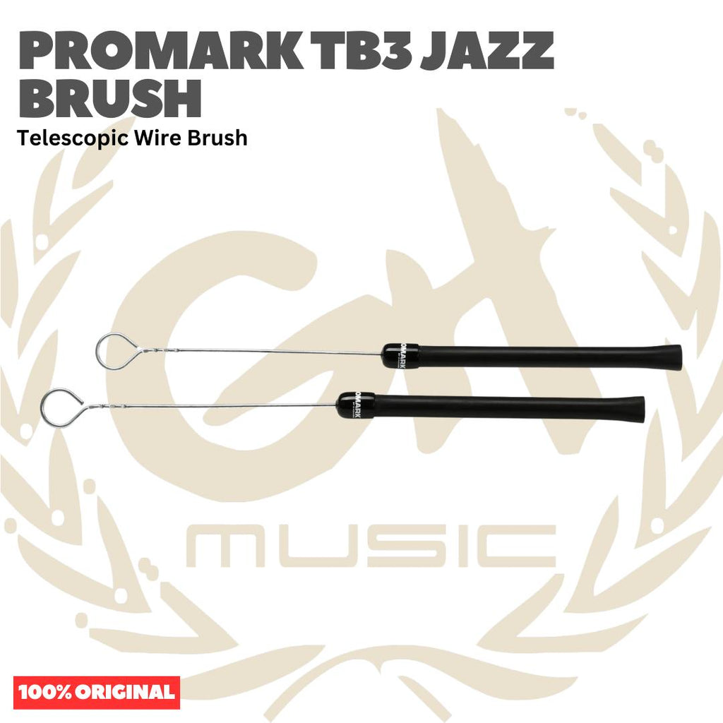 PROMARK TB3 Jazz Brush Telescope Wire Brush - Stik Brass Snare Stick Kawat Jazz Original Asli