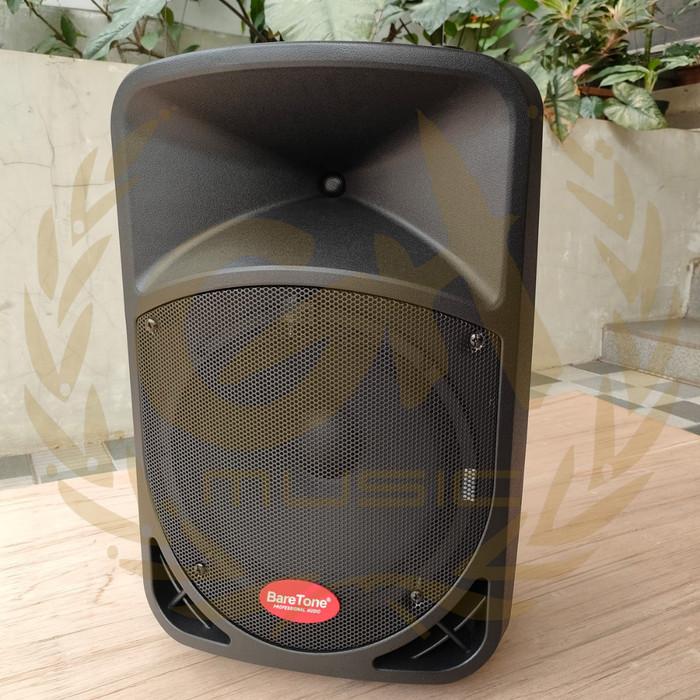 BARETONE BT-3H1212BWR 12" Portable Speaker | Spiker Aktif Mic Wireless