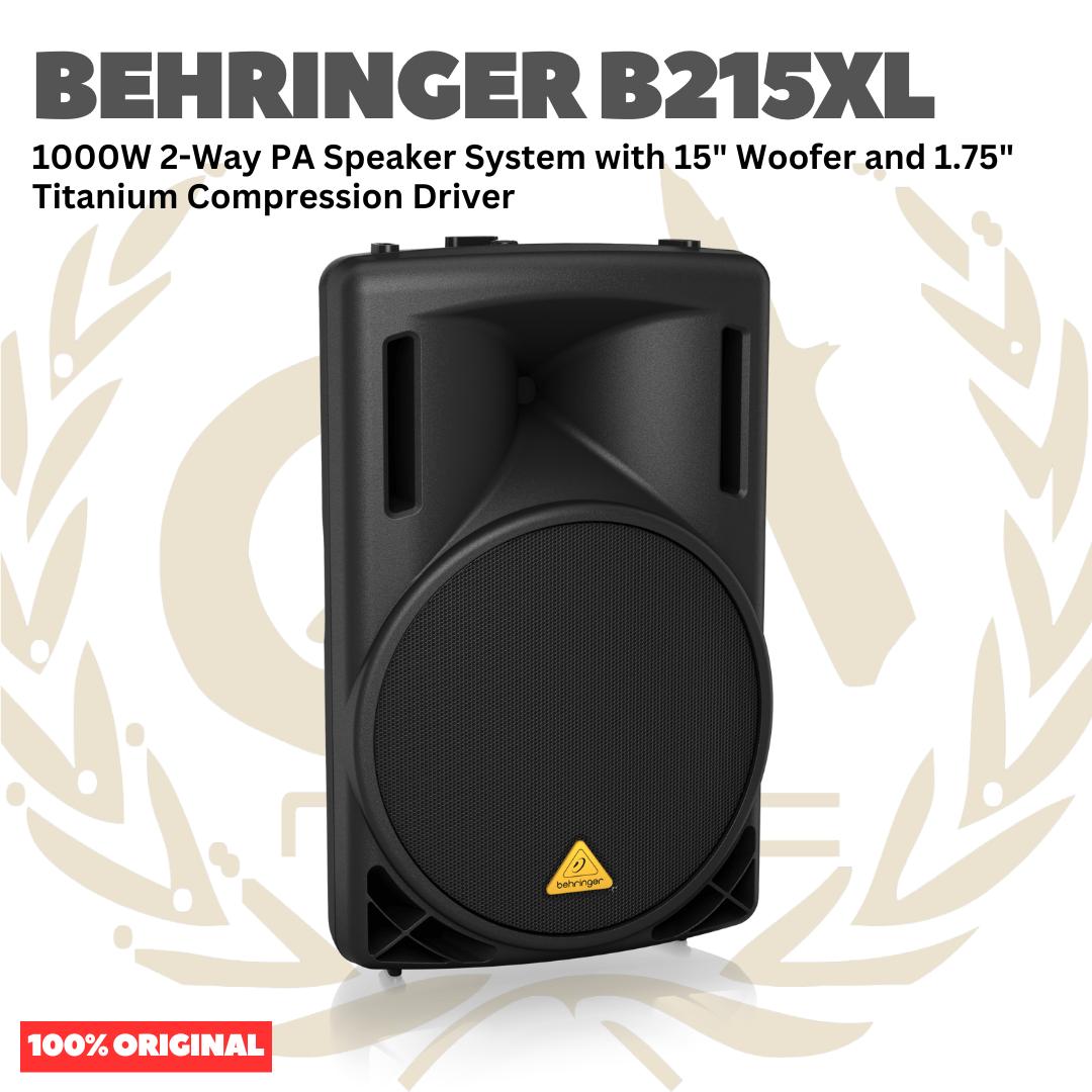 Behringer B215XL 1000W 2-Way PA Speaker System with 15" Woofer and 1.75" Titanium Compression Driver - Speaker Pasif 1000 watt 15inch Original Asli