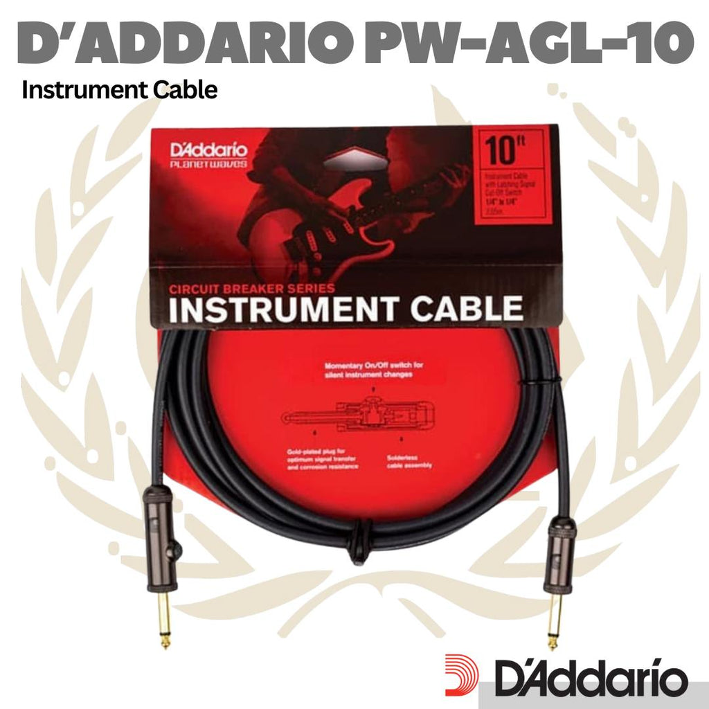 D'addario PW-AGL Circuit Breaker Instrument Cable - Kabel Instrumen