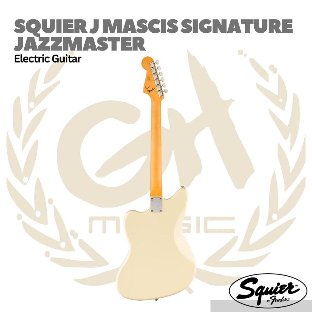 Squier J Mascis Signature Jazzmaster Electric Guitar Laurel FB - Gitar Elektrik