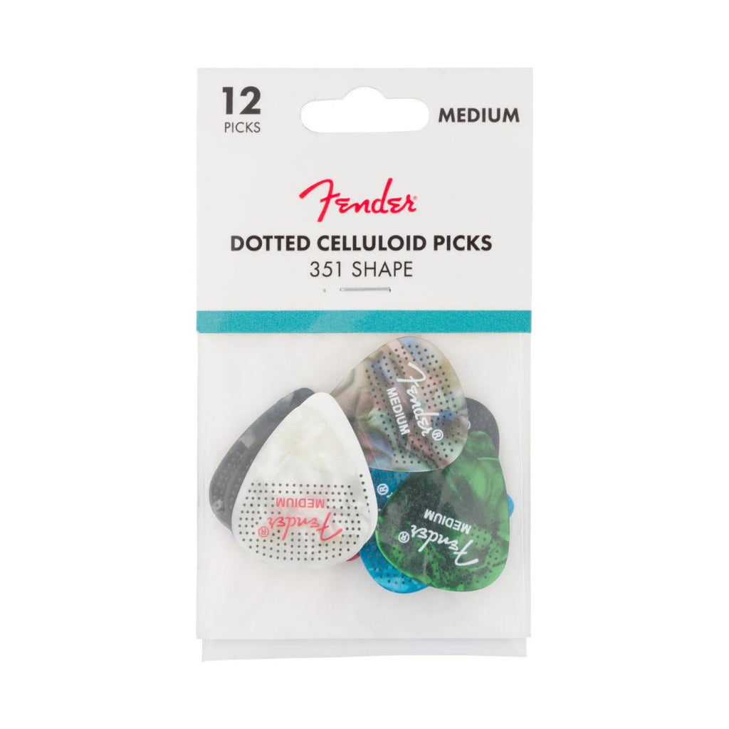 Fender 351 Dotted Celluloid Guitar Picks, 12-Pack - Pick Gitar