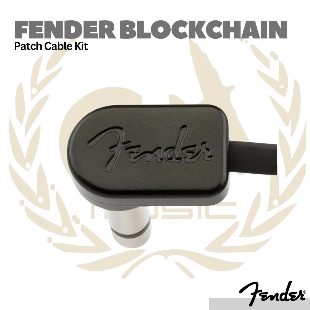 Fender Blockchain Patch Cable Kit Pack, Extra Small, Black | Kabel Efek Set
