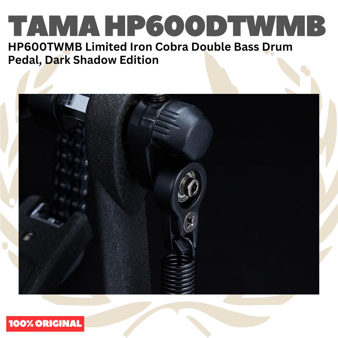 TAMA HP600DTWMB Limited Iron Cobra Double Bass Drum Pedal, Dark Shadow Edition - HP600TWMB Dabel Twin Pedal Kick Bass Drum Original Asli