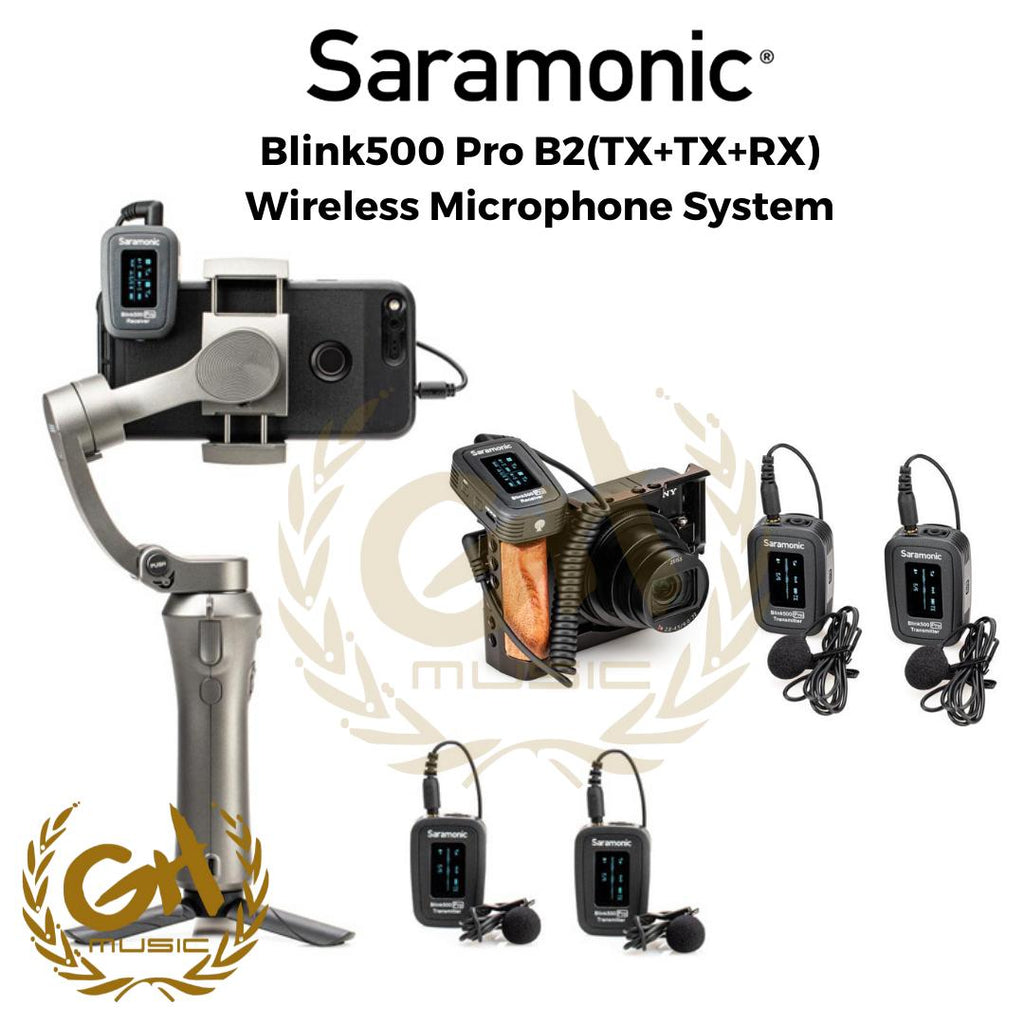 Saramonic Blink 500 PRO B2 (TX+TX+RX) DUAL MOUNT WIRELESS LAVALIER MIC