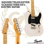 Squier Telecaster Classic Vibe 50s Electric Guitar, Maple FB - Gitar Listrik