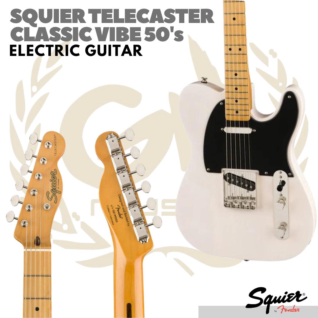 Squier Telecaster Classic Vibe 50s Electric Guitar, Maple FB - Gitar Listrik