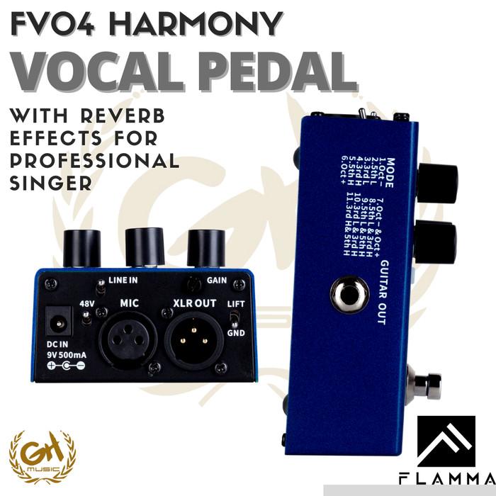 FLAMMA FV04 HARMONY, VOCAL PEDAL WITH REVERB EFFECTS