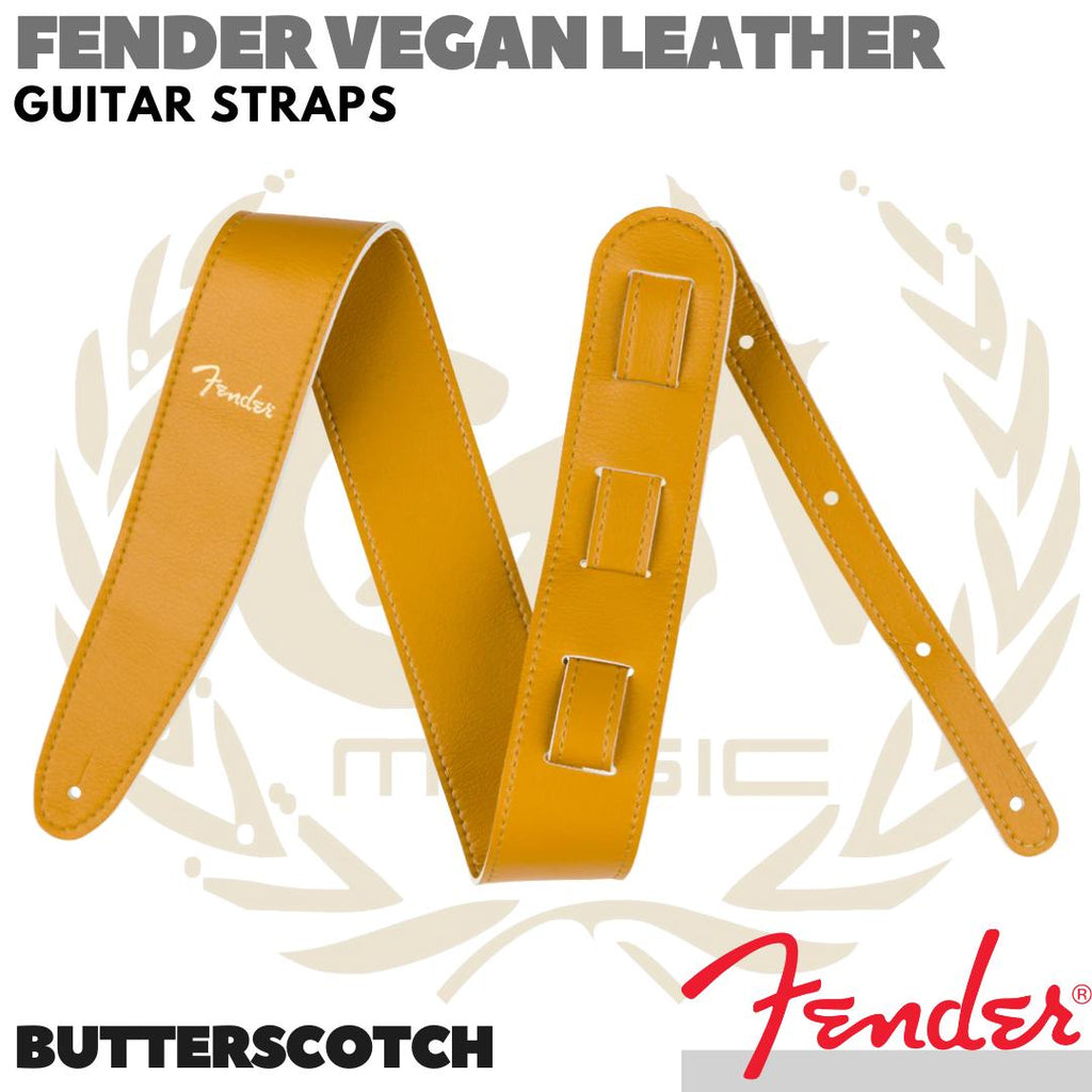 FENDER Vegan Leather Guitar Strap | Tali Gitar
