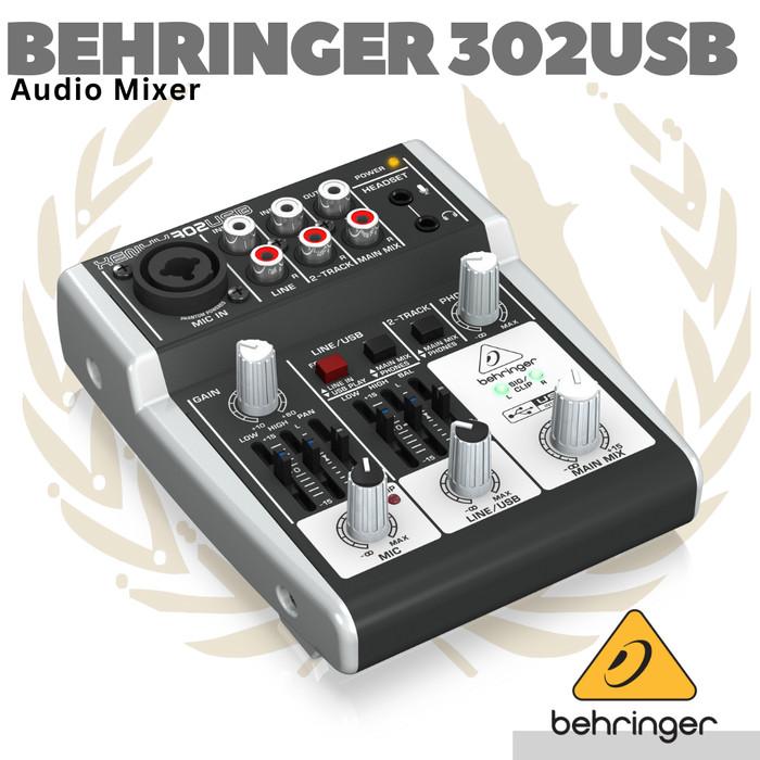 Behringer Xenyx 302USB Mixer with USB 3 Channel