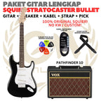 PAKET GITAR SQUIER STRATOCASTER BULLET Electric Gitar | GUITAR PACK