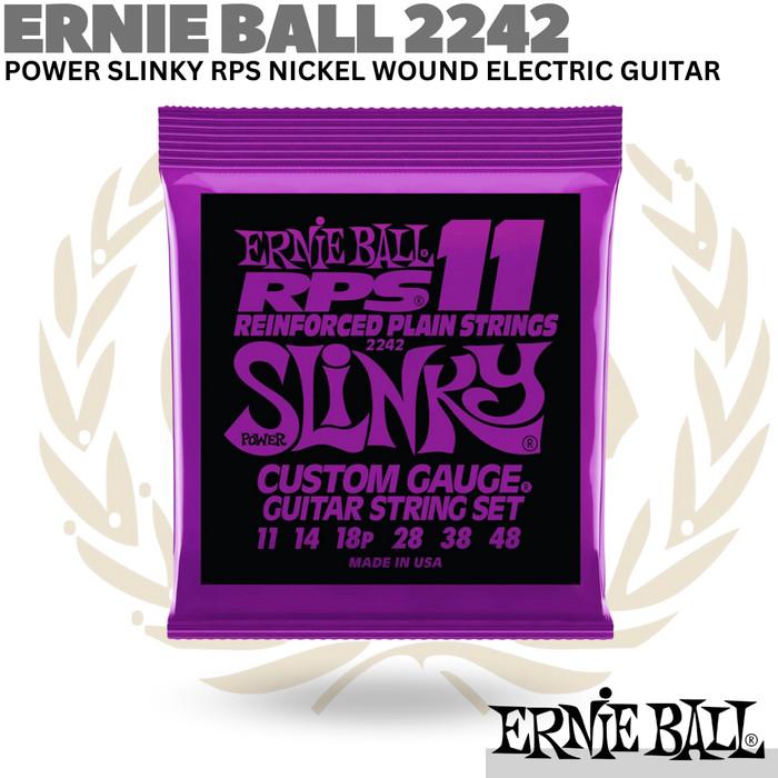 ERNIE BALL 2242 Power Slinky RPS Nickel Wound 11-48 | Senar Gitar
