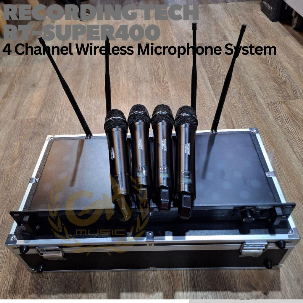 RECORDING TECH RT SUPER400 WIRELESS MICROPHONE | 4 CHANNEL MIC WERLES