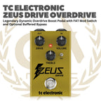 TC Electronic Zeus Drive Overdrive - Efek Gitar Bass Pedal